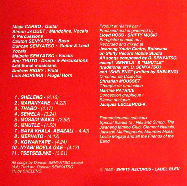 Duncan Senyatso And Kgwanyape Band ~ Mephato Ya Maloba (Vinyl) - Djungel & Jazz