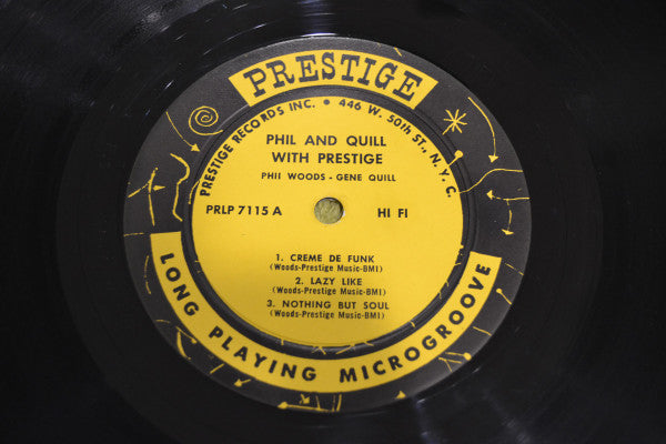 Phil Woods/Gene Quill Quintet ~ Phil And Quill With Prestige (Vinyl) - Djungel & Jazz