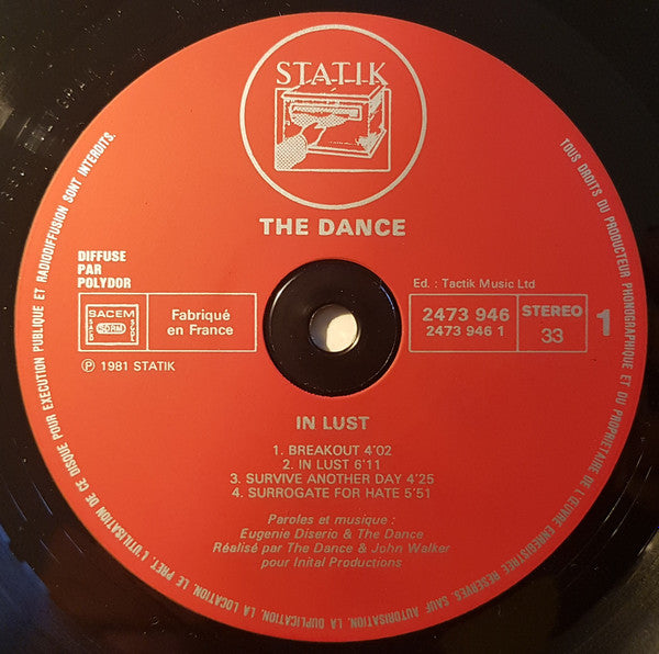 The Dance ~ In Lust (Vinyl) - Djungel & Jazz