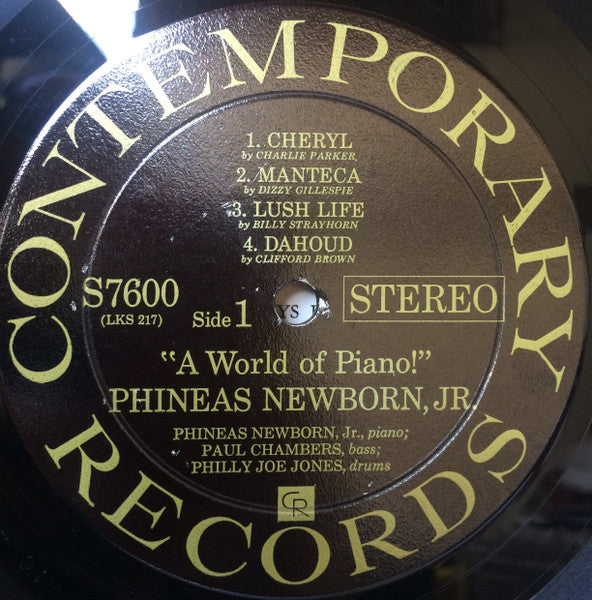 Phineas Newborn Jr. ~ A World Of Piano ! (Vinyl) - Djungel & Jazz