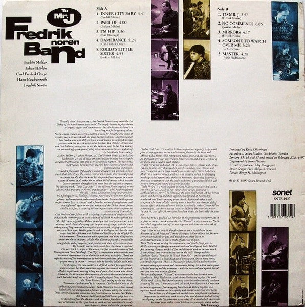 Fredrik Norén Band ~ To Mr. J (Vinyl) - Djungel & Jazz