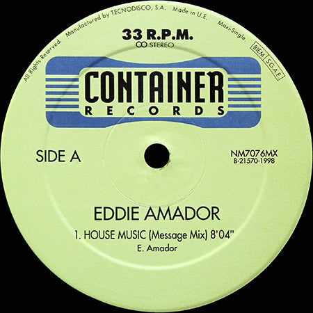 Eddie Amador ~ House Music (Vinyl) - Djungel & Jazz