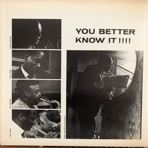 Lionel Hampton : You Better Know It!!! (LP, Album, Mono, Gat)