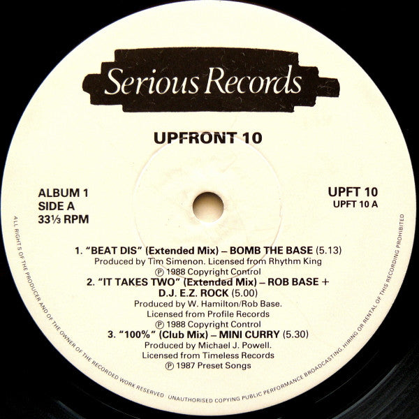 Various ~ Upfront 10 (Vinyl) - Djungel & Jazz