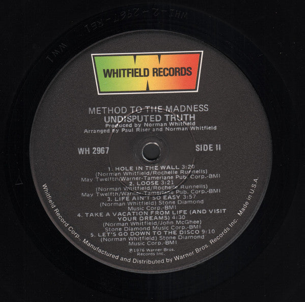 The Undisputed Truth ~ Method To The Madness (Vinyl) - Djungel & Jazz