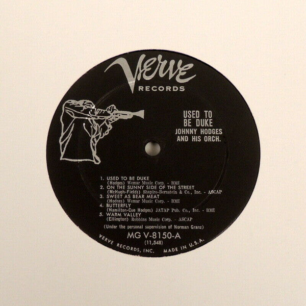 Johnny Hodges And His Orchestra : Used To Be Duke (LP, Album, Mono, RE)