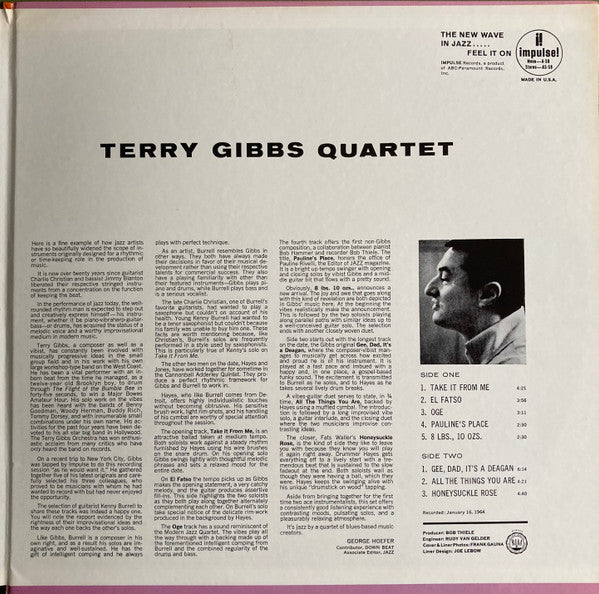 Terry Gibbs Quartet ~ Take It From Me (Vinyl) - Djungel & Jazz