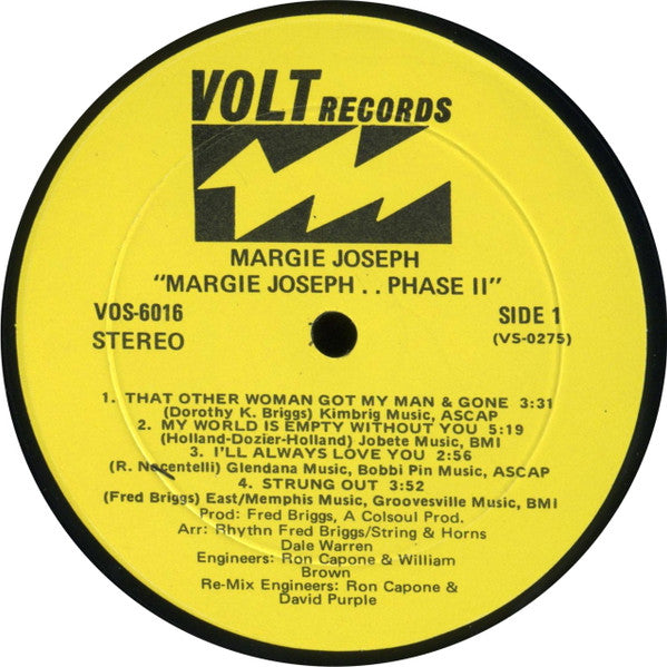 Margie Joseph : Phase II (LP, Album, Yel)
