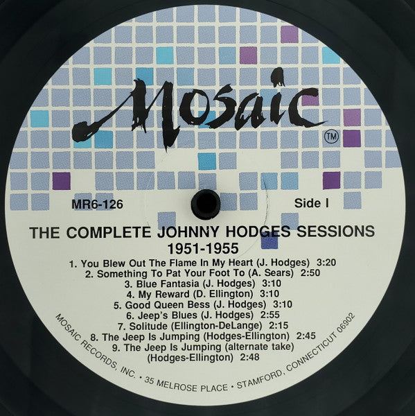 Johnny Hodges ~ The Complete Johnny Hodges Sessions 1951 - 1955 (Vinyl) - Djungel & Jazz