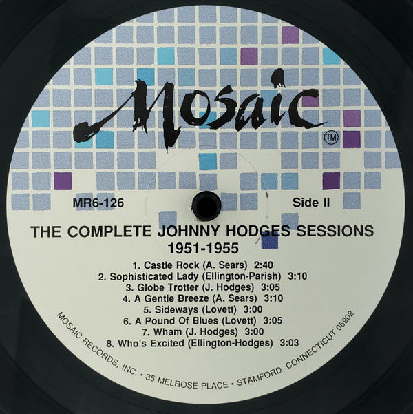 Johnny Hodges ~ The Complete Johnny Hodges Sessions 1951 - 1955 (Vinyl) - Djungel & Jazz