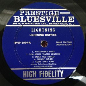 Lightnin' Hopkins ~ Lightnin' (The Blues Of Lightnin' Hopkins) (Vinyl) - Djungel & Jazz