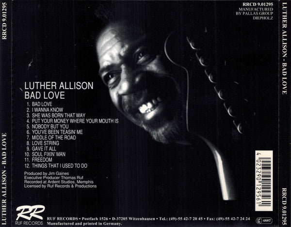 Luther Allison ~ Bad Love (Vinyl) - Djungel & Jazz