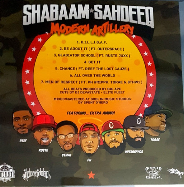 Shabaam Sahdeeq : Modern Artillery (12", EP, Ltd, Ora)