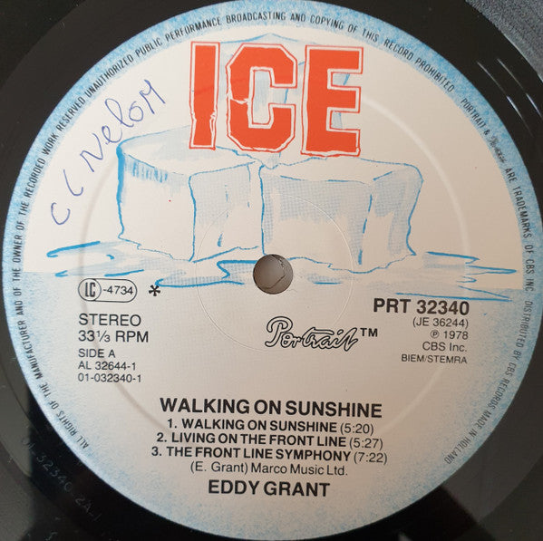 Eddy Grant ~ Walking On Sunshine (Vinyl) - Djungel & Jazz