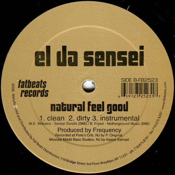 El Da Sensei ~ Crowd Pleasa / Natural Feel Good (Vinyl) - Djungel & Jazz