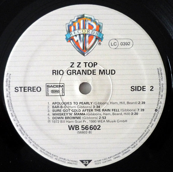 ZZ Top ~ Rio Grande Mud (Vinyl) - Djungel & Jazz
