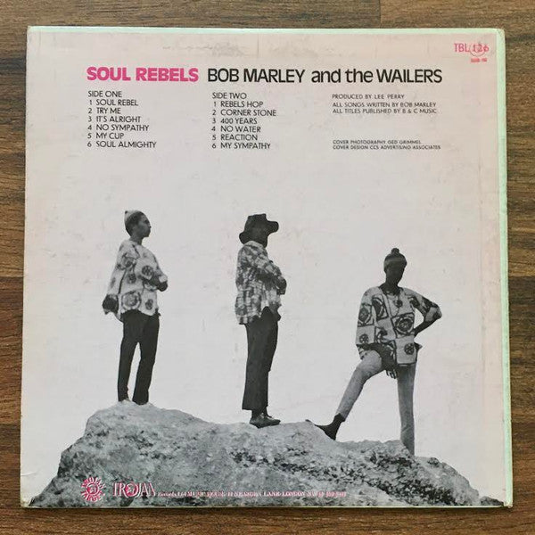 Bob Marley & The Wailers : Soul Rebels (LP, Album)