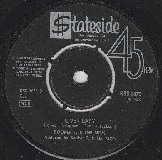 Booker T. & The MG's ~ Hang 'Em High / Over Easy (Vinyl) - Djungel & Jazz