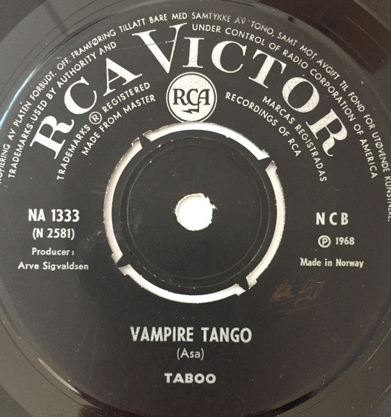 Taboo ~ Vampire Tango / You're My Friend (Vinyl) - Djungel & Jazz