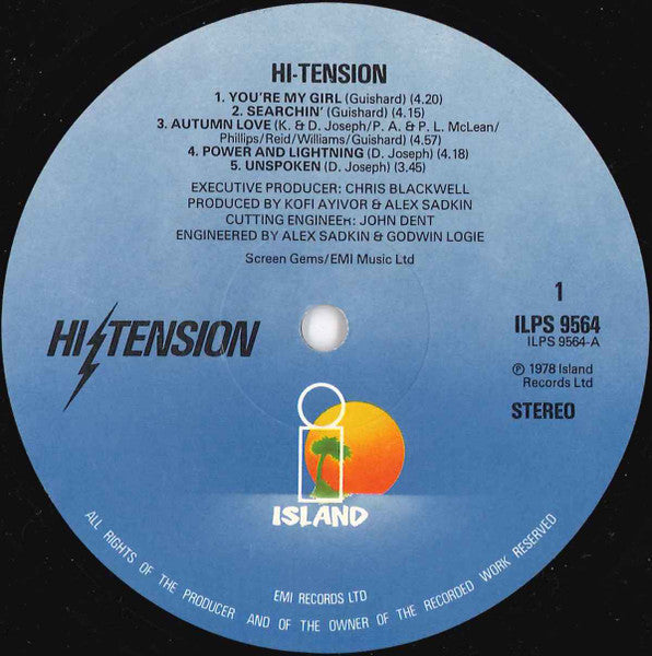 Hi-Tension ~ Hi-Tension (Vinyl) - Djungel & Jazz