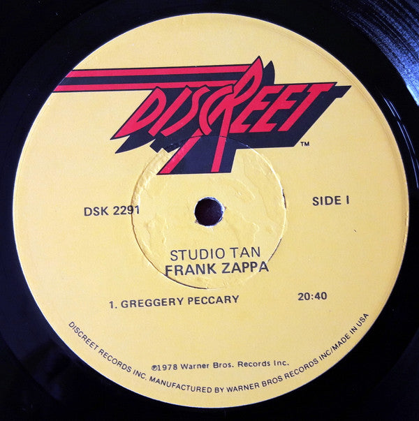 Frank Zappa ~ Studio Tan (Vinyl) - Djungel & Jazz