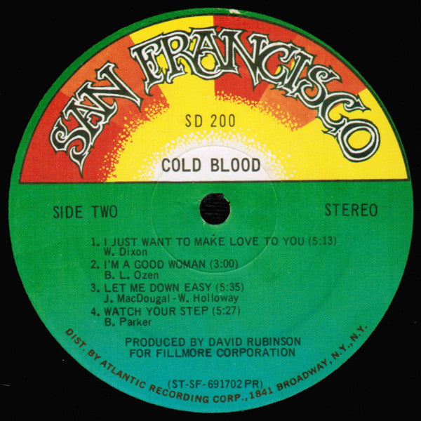 Cold Blood ~ Cold Blood (Vinyl) - Djungel & Jazz