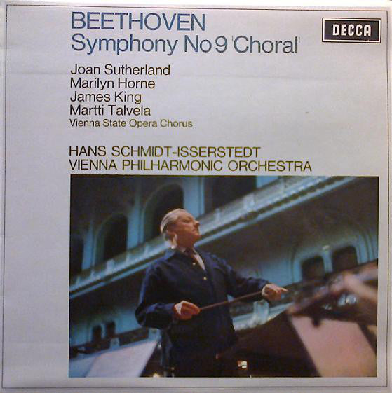 Beethoven, Joan Sutherland, Marilyn Horne, James King , Martti Talvela, Vienna State Opera Chorus, Hans Schmidt-Isserstedt, Vienna Philharmonic Orchestra ~ Symphony No 9 'Choral' (Vinyl) - Djungel & Jazz