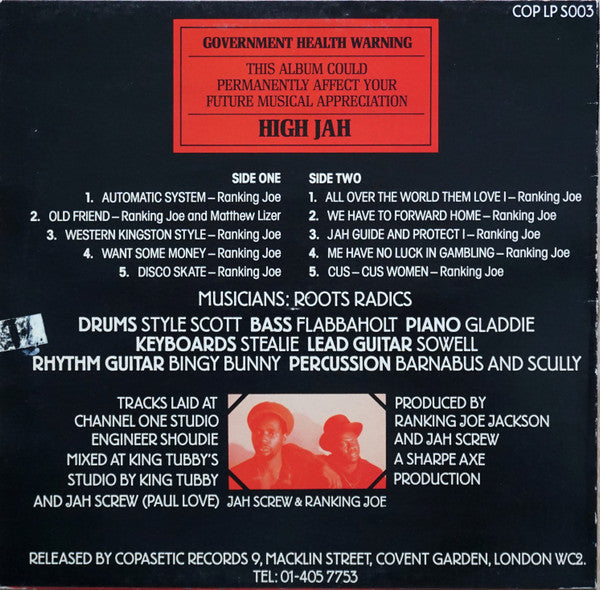 Ranking Joe : Disco Skate (LP, Album, Blu)