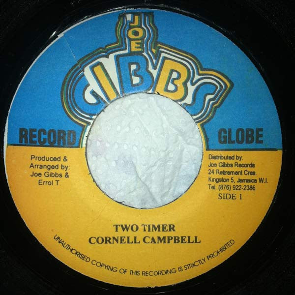 Cornell Campbell : Two Timer (7", Single, RP)