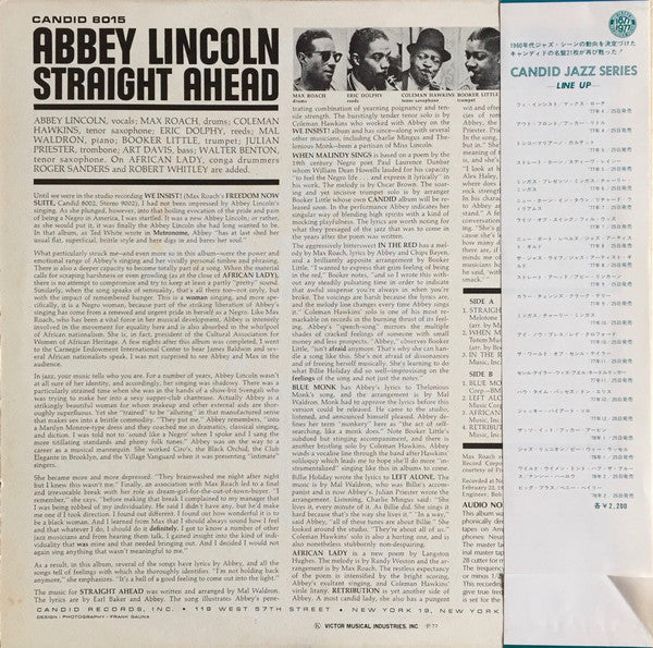Abbey Lincoln : Straight Ahead (LP, Album)