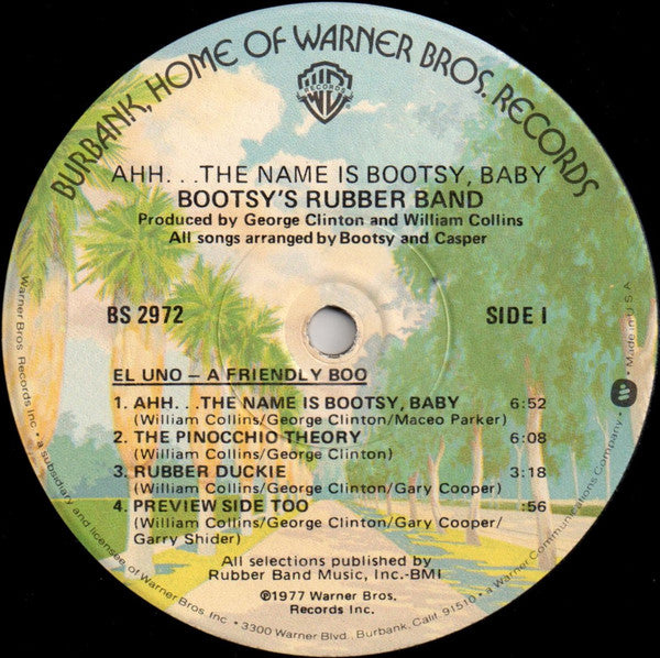 Bootsy's Rubber Band ~ Ahh...The Name Is Bootsy, Baby! (Vinyl) - Djungel & Jazz