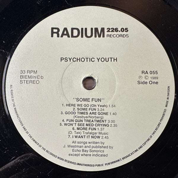 Psychotic Youth ~ Some Fun (Vinyl) - Djungel & Jazz