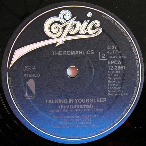 The Romantics ~ Talking In Your Sleep (Special Remix) (Vinyl) - Djungel & Jazz