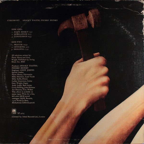 Spooky Tooth / Pierre Henry ~ Ceremony: An Electronic Mass (Vinyl) - Djungel & Jazz