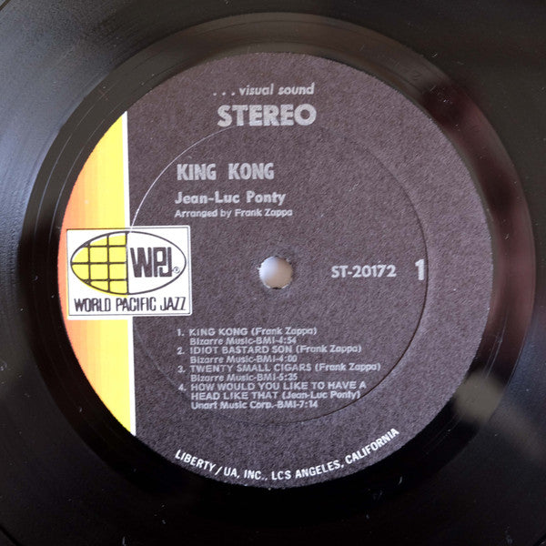 Jean-Luc Ponty ~ King Kong: Jean-Luc Ponty Plays The Music Of Frank Zappa (Vinyl) - Djungel & Jazz