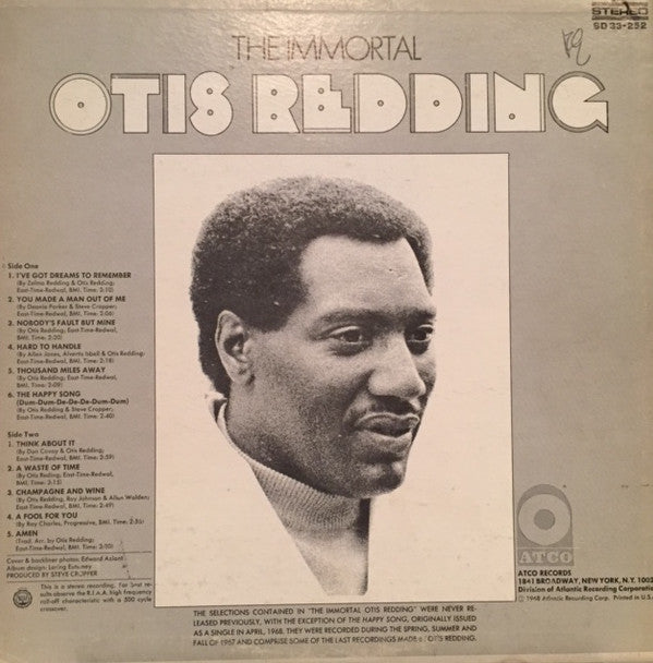 Otis Redding ~ The Immortal Otis Redding (Vinyl) - Djungel & Jazz