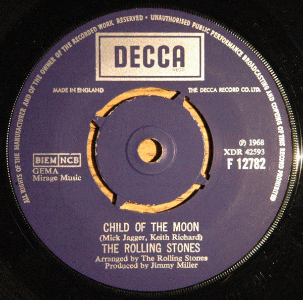 The Rolling Stones ~ Jumpin' Jack Flash / Child Of The Moon (Vinyl) - Djungel & Jazz