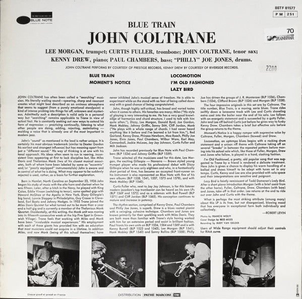John Coltrane ~ Blue Train (Vinyl) - Djungel & Jazz