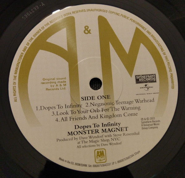 Monster Magnet : Dopes To Infinity (2xLP, Album, RE, RM)