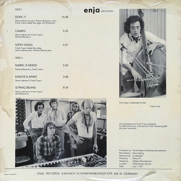 Frank Tusa, Dave Liebman, Badal Roy, Richard Beirach, Jeff Williams ~ Father Time (Vinyl) - Djungel & Jazz