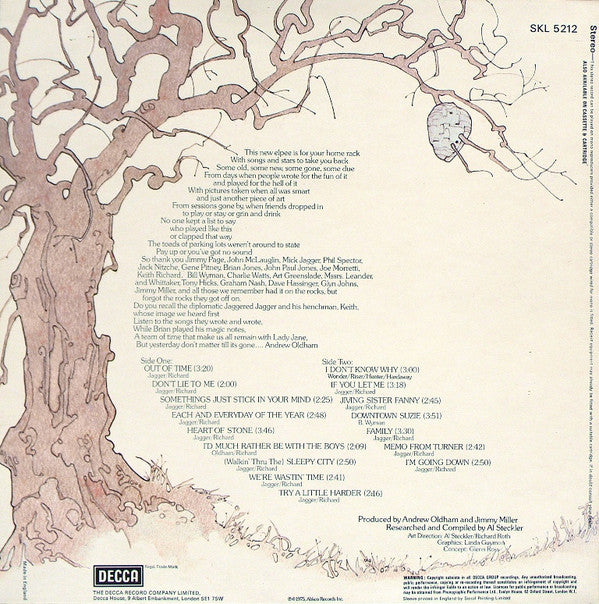 The Rolling Stones ~ Metamorphosis (Vinyl) - Djungel & Jazz