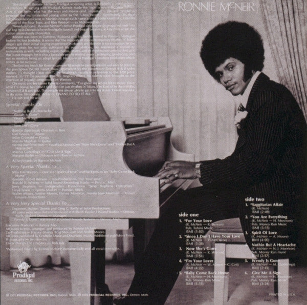 Ronnie McNeir : Ronnie McNeir (LP, Album, Hol)