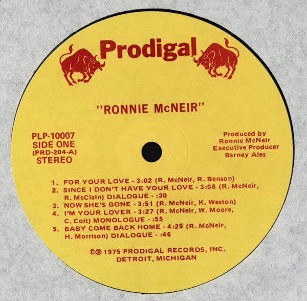 Ronnie McNeir : Ronnie McNeir (LP, Album, Hol)