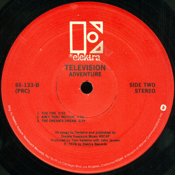 Television ~ Adventure (Vinyl) - Djungel & Jazz
