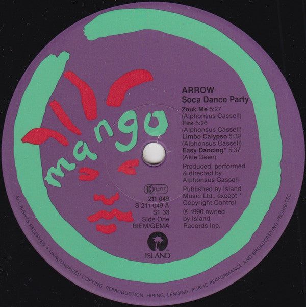 Arrow (2) : Soca Dance Party (LP, Album)
