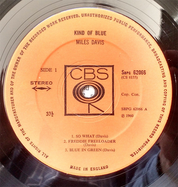 Miles Davis ~ Kind Of Blue (Vinyl) - Djungel & Jazz
