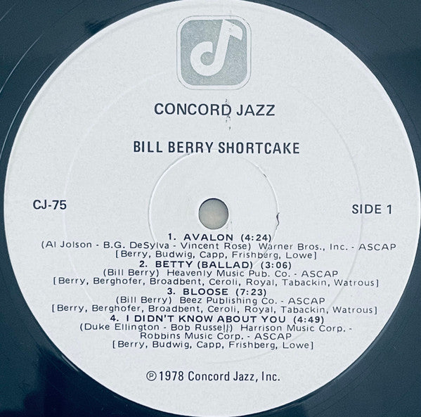 Bill Berry ~ Shortcake (Vinyl) - Djungel & Jazz