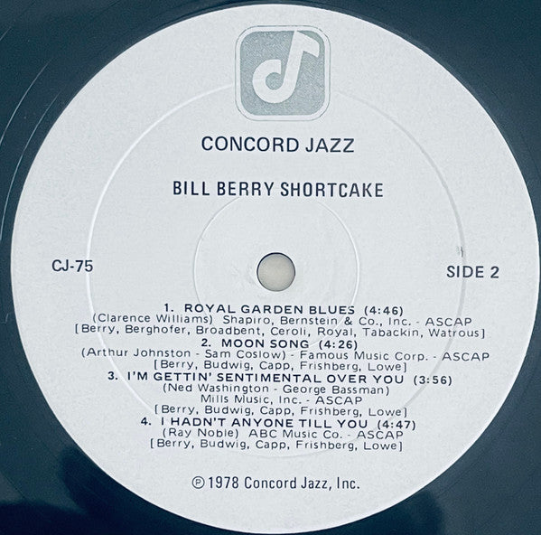 Bill Berry ~ Shortcake (Vinyl) - Djungel & Jazz