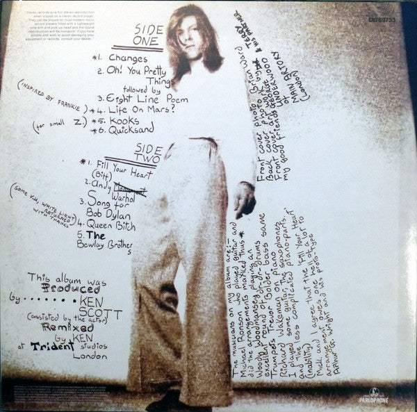 David Bowie ~ Hunky Dory (Vinyl) - Djungel & Jazz