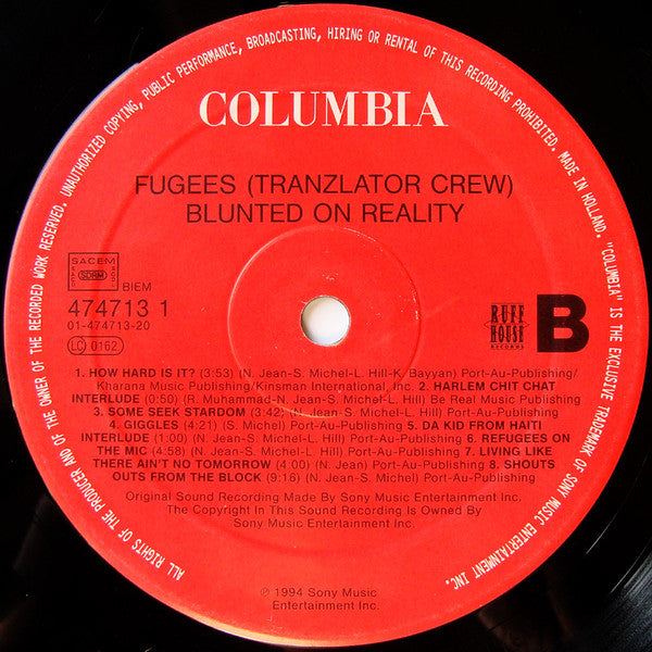 Fugees : Blunted On Reality (LP, Album)
